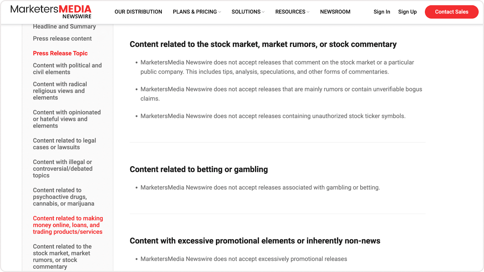 MarketersMEDIA Newswire's editorial guideline.