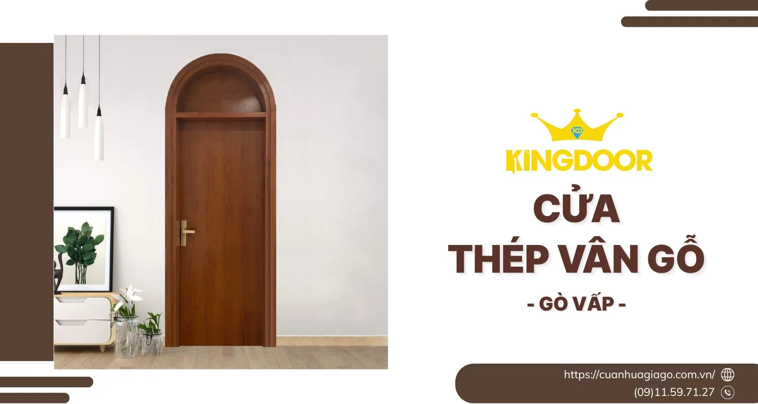 Cửa Thép Vân Gỗ Tại Gò Vấp | Đẹp Như Gỗ, Giá Rẻ Hơn