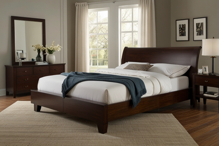 Wood King Bed Frame