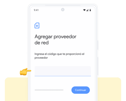 Instalar la eSIM en Google Pixel manualmente

