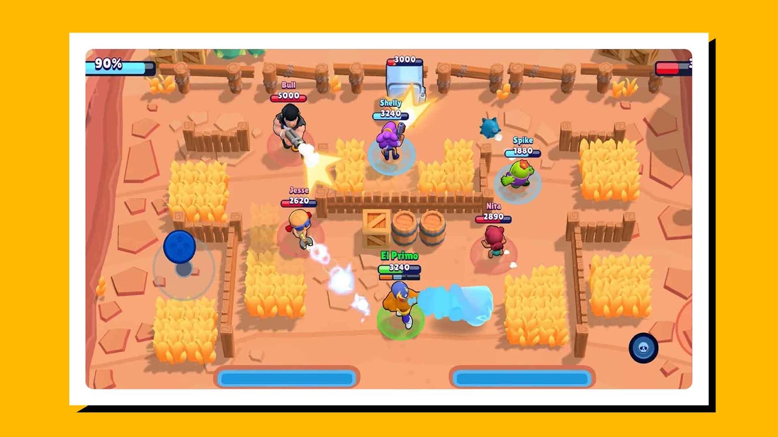 Screenshot of gameplay from Brawl Stars