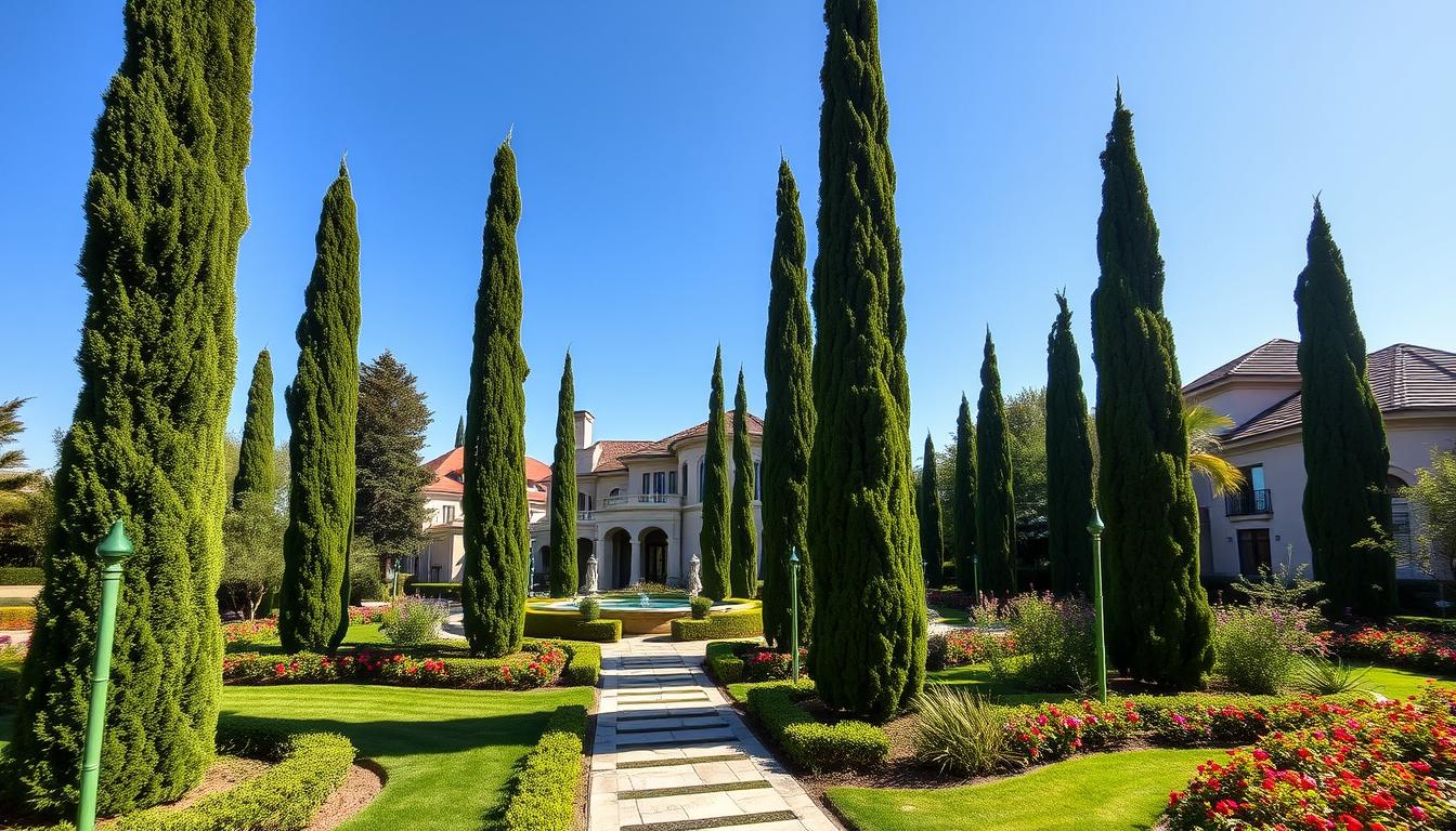 Cipreste Italiano no paisagismo residencial