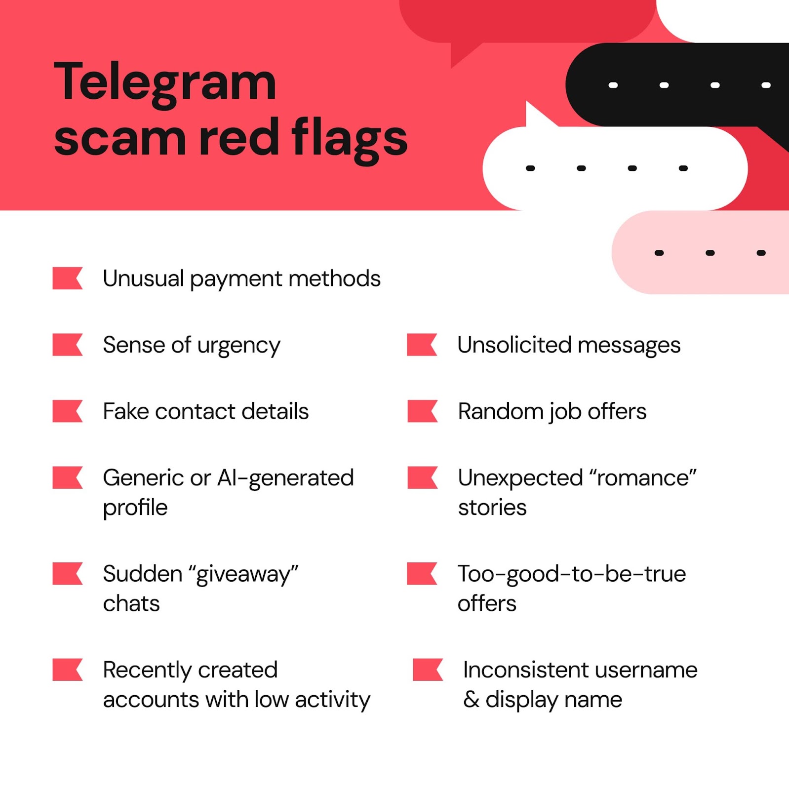 Telegram scam red flags
