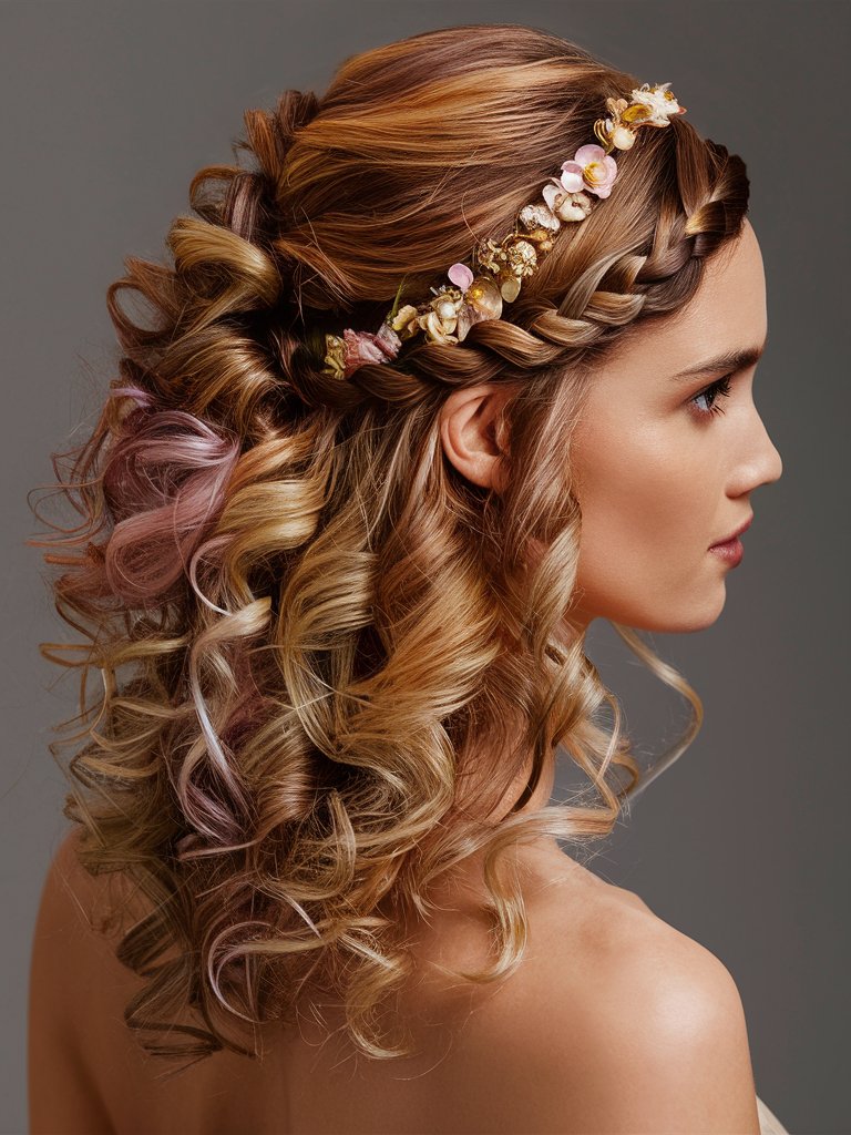 4. Headband Braid for Curly Hair