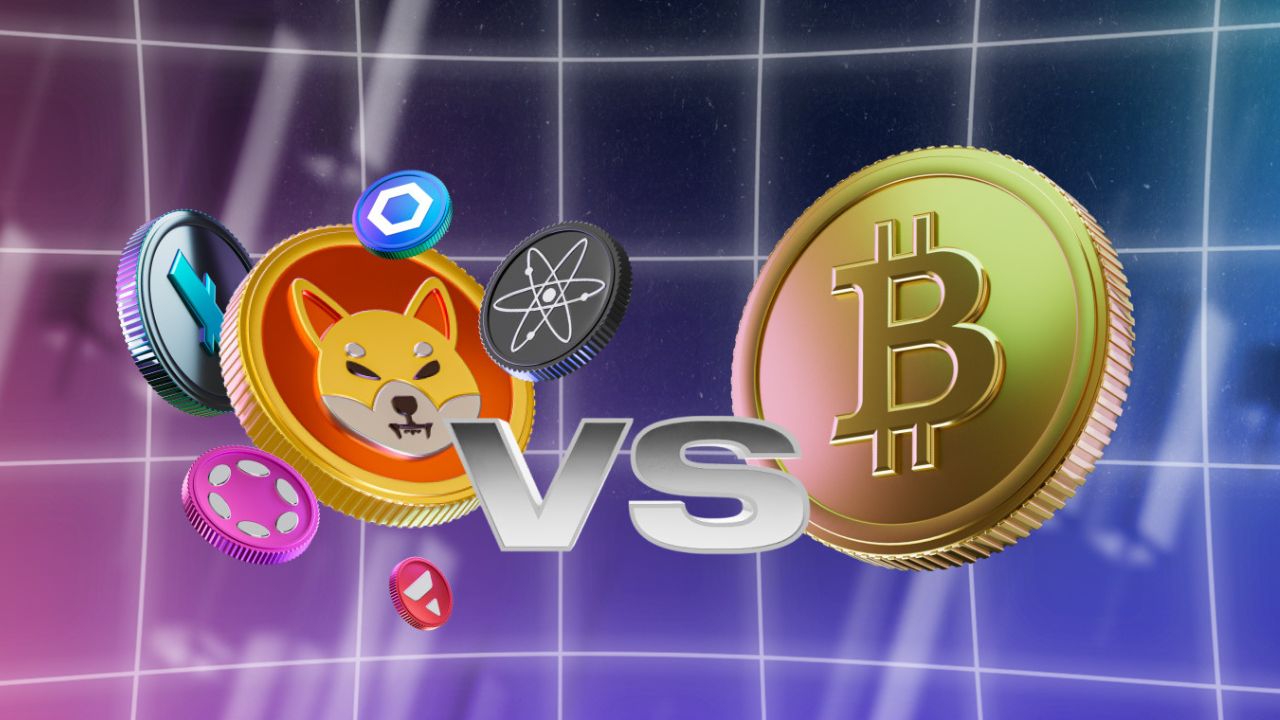 تصویر جذاب بیت کوین و آلت کوین‌ها