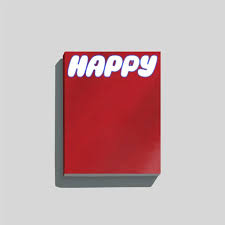 This contain an image of  JIN solo album "Happy."