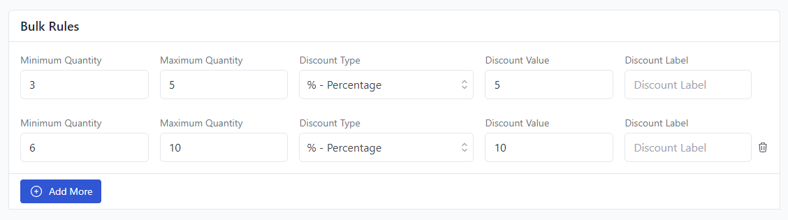 set discount rule