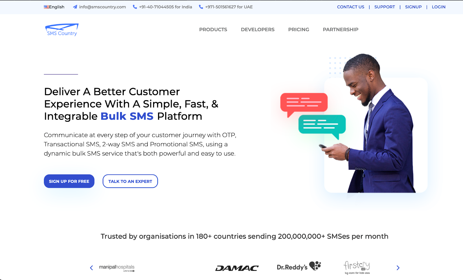 The best bulk SMS website 