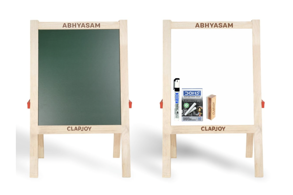 Wooden Magnetic Chalk Board Fun with Education