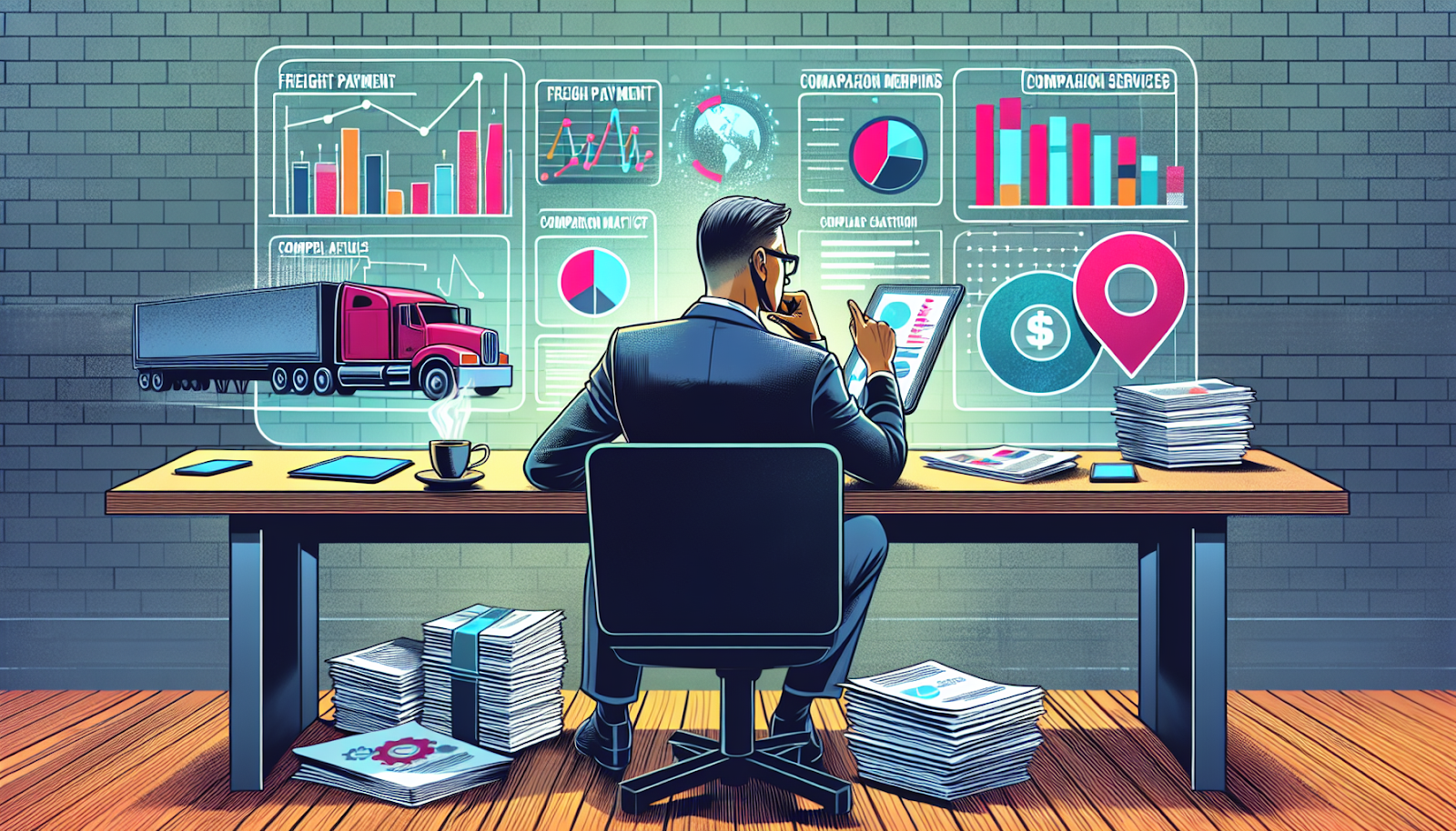 An illustration of choosing the right freight payment service provider.