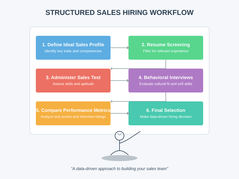 Workflow for implementing insurance sales tests