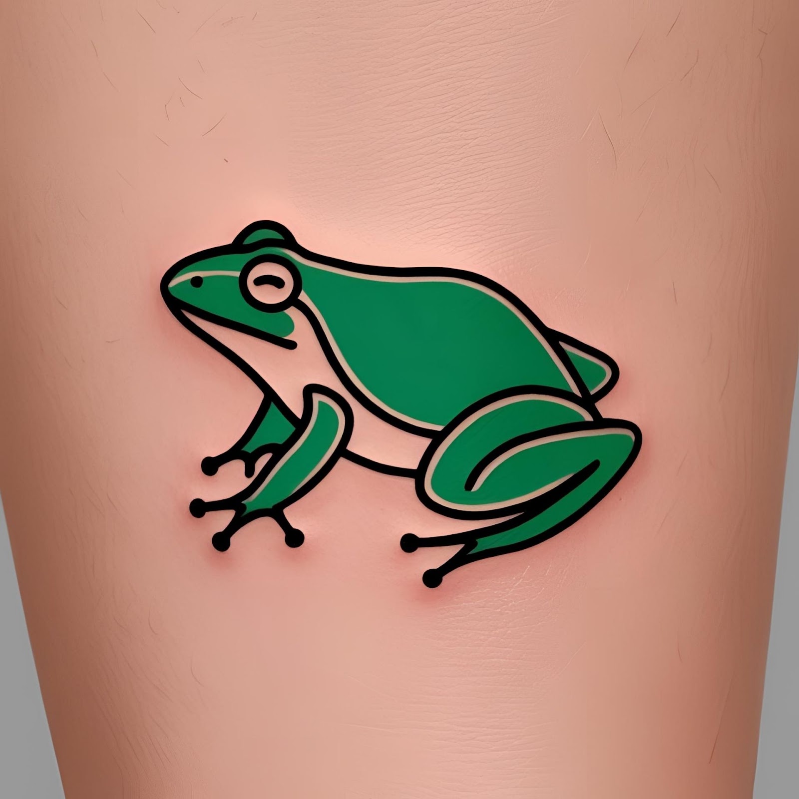 Frog Tattoo Simple
