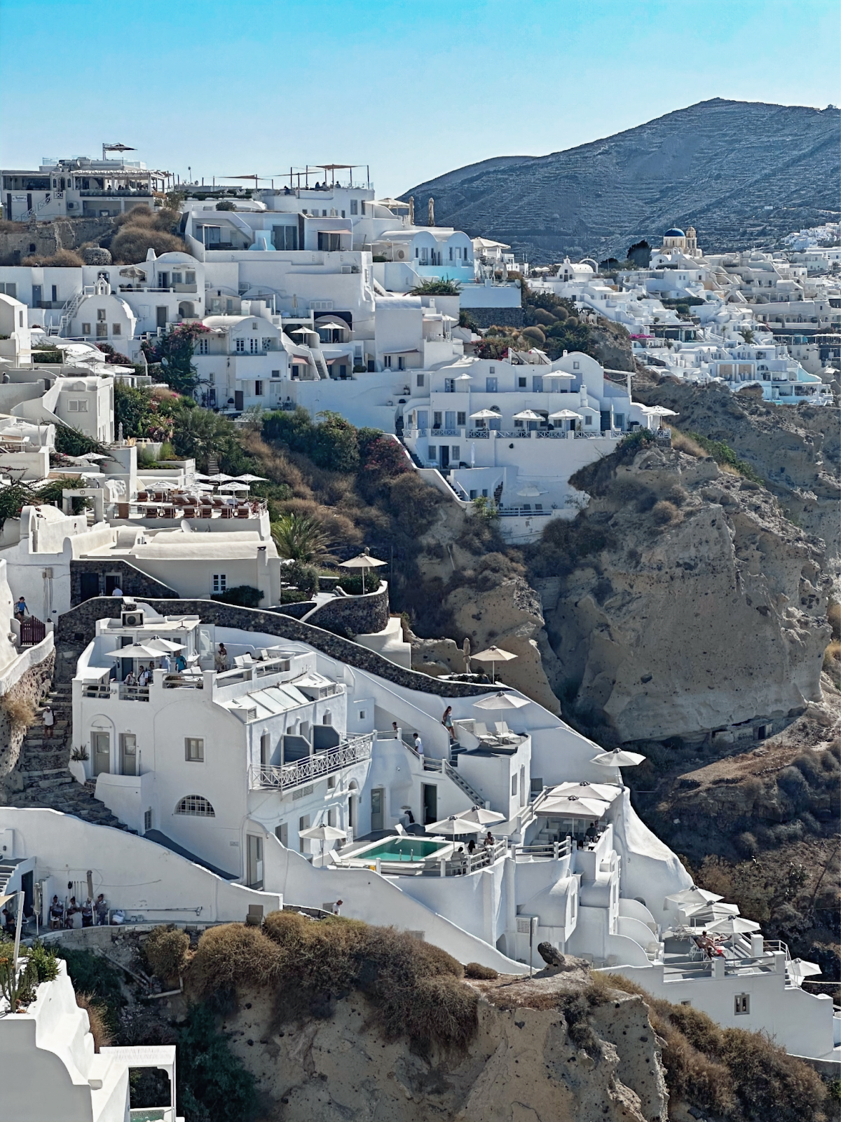 Santorini’s Caldera and Whitewashed Villages, view of the landscape