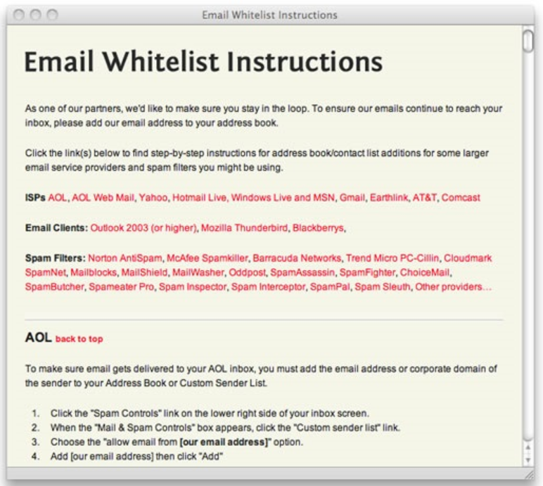 A screenshot of a email instructions

Description automatically generated