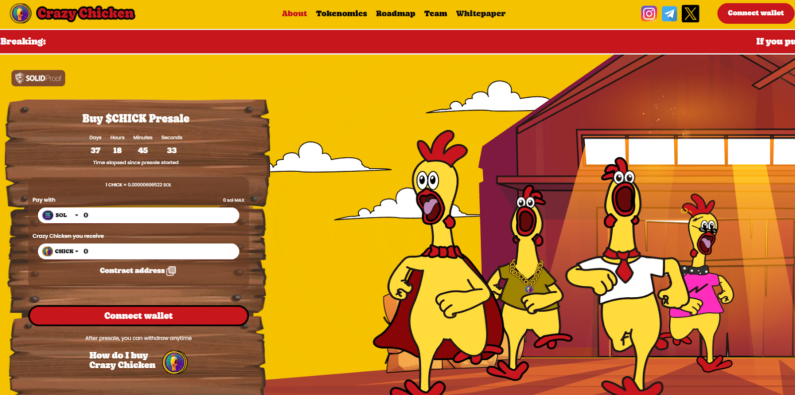 Crypto Watch CRAZYCHICKENCOIN  Meme Coins Reach 19000 Gains as Tech Startups Push for Real Utility