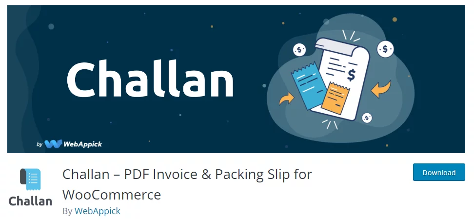 Woocommerce invoice and packing slip generator- Challan