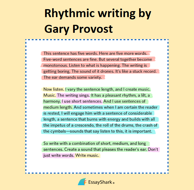 Rhythmic writing