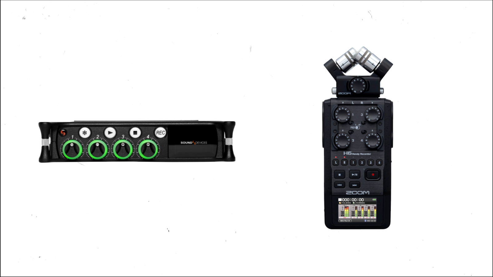 Examples of audio equipment. 