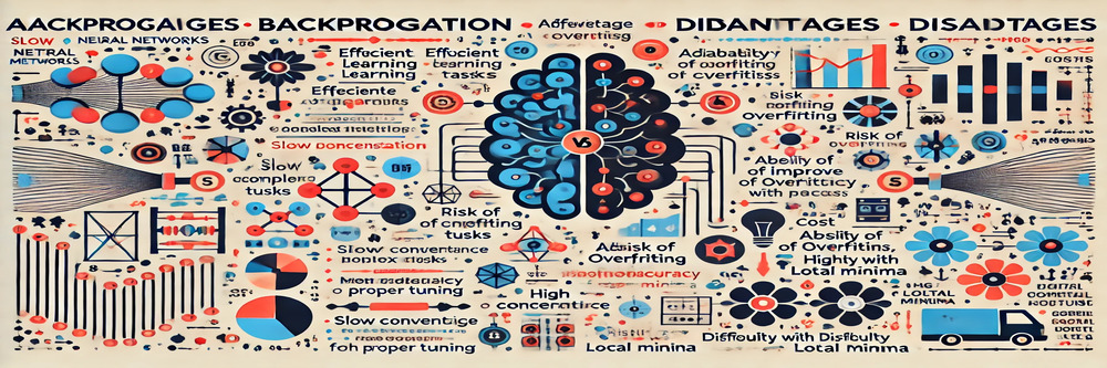 Advantages and disadvantages of backpropagation in neural networks.