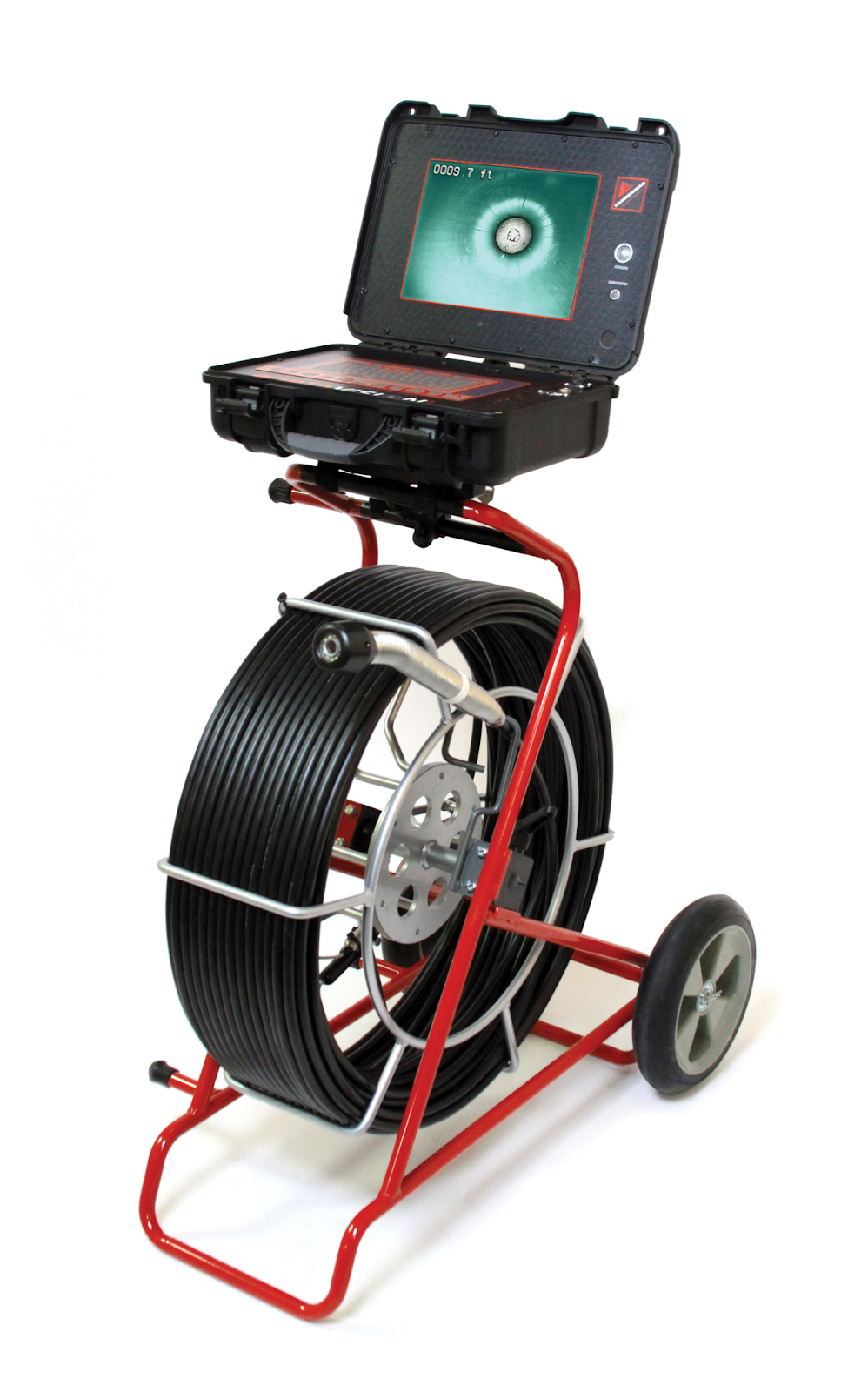 PortaVision Camera from HammerHead, a portable, high-definition inspection camera designed for underground troubleshooting in rural telecom networks, providing clear visuals for efficient maintenance and diagnostics.