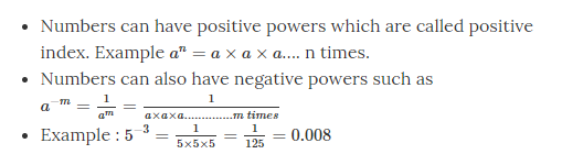 Powers with Negative Exponents