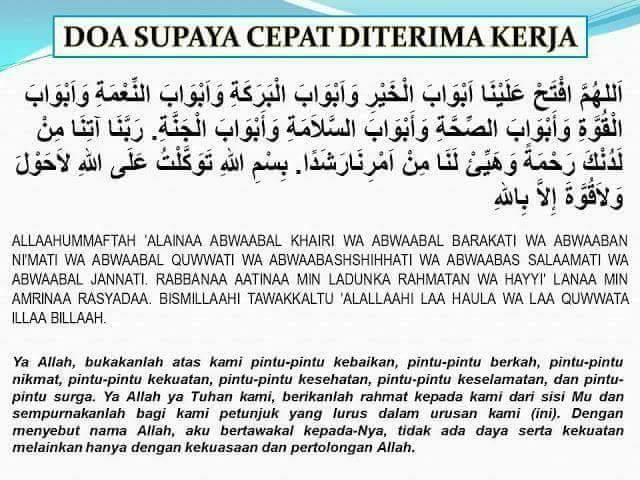 Doa Cari Kerja - Kumpulan Doa ‘Powerful’ untuk Pencari Kerja