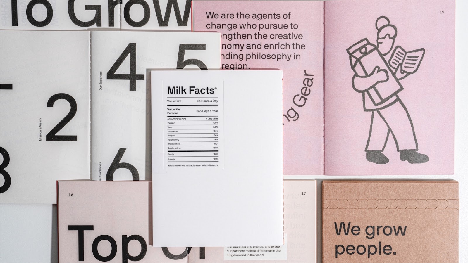 Image from the Graphic Design Creativity with 'White Book' and 'Milkyway' article on Abduzeedo