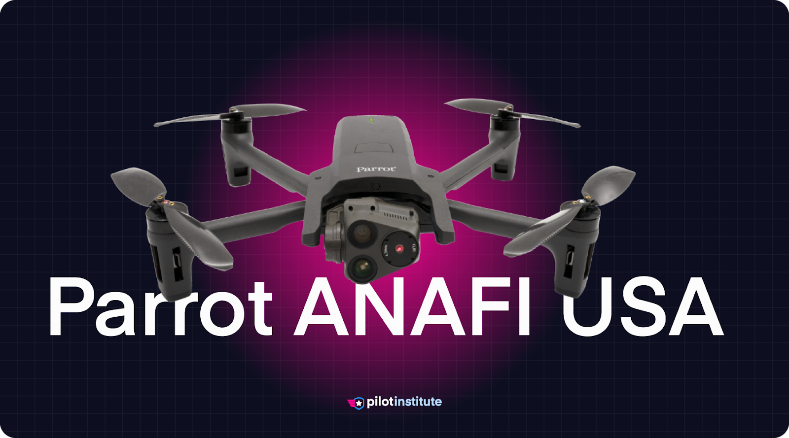 The Parrot ANAFI USA drone.