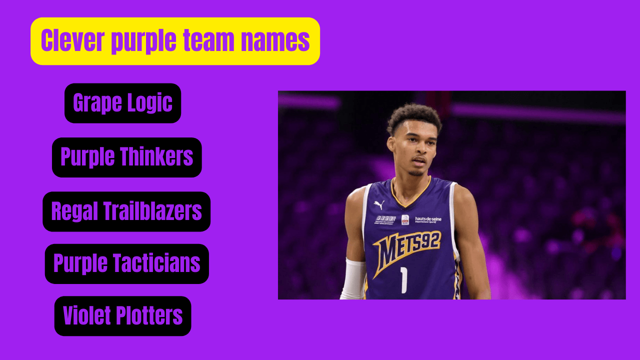 Clever purple team names