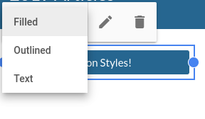 Choisissez parmi trois styles de boutons - nouveaux sites Google