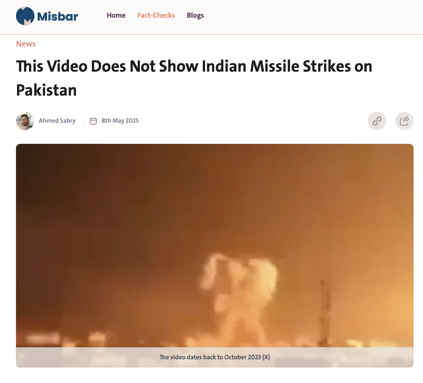 Strikes on Gaza Promoted as Indian Attacks on Pakistan