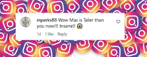 A fan comments on the appearance of Max Liron from Christina Aguilera's post on her kids, dated November 14, 2024 | Source:  Instagram/xtina