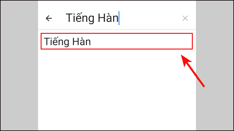 Chọn Tiếng Hàn