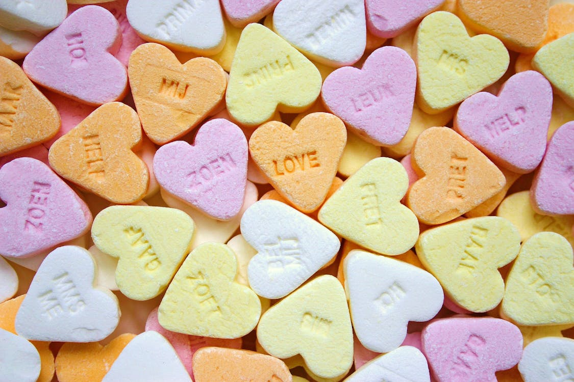 unique heart shaped and ice cream flavored candy