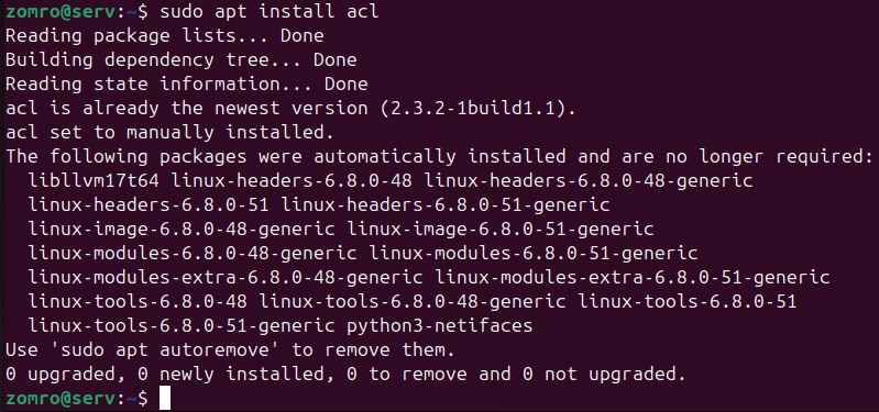 Administration of Access Rights in Linux Using ACL - 1