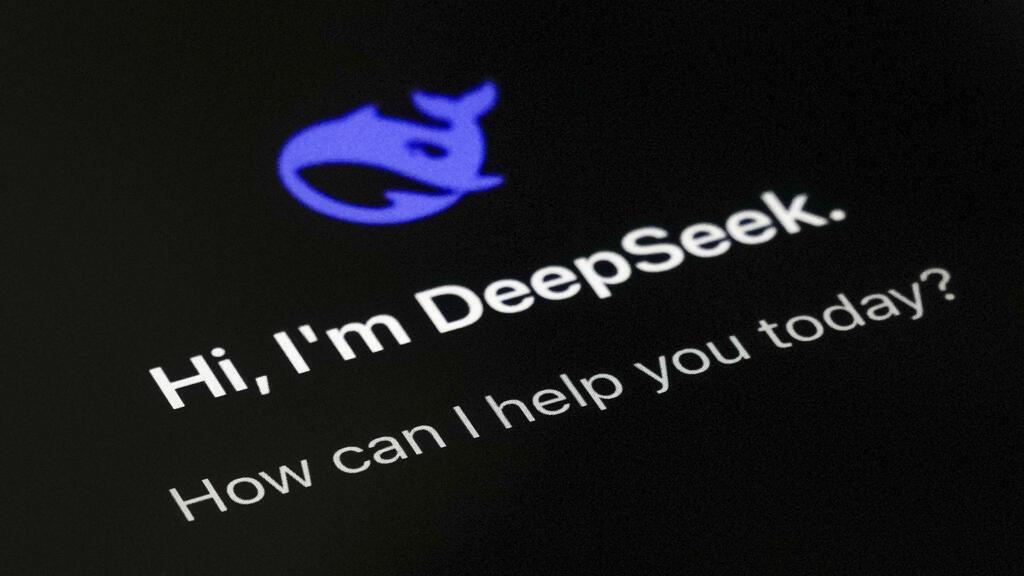 2025 年 1 月 28 日，中国北京智能手机屏幕上的 DeepSeek 应用程序。