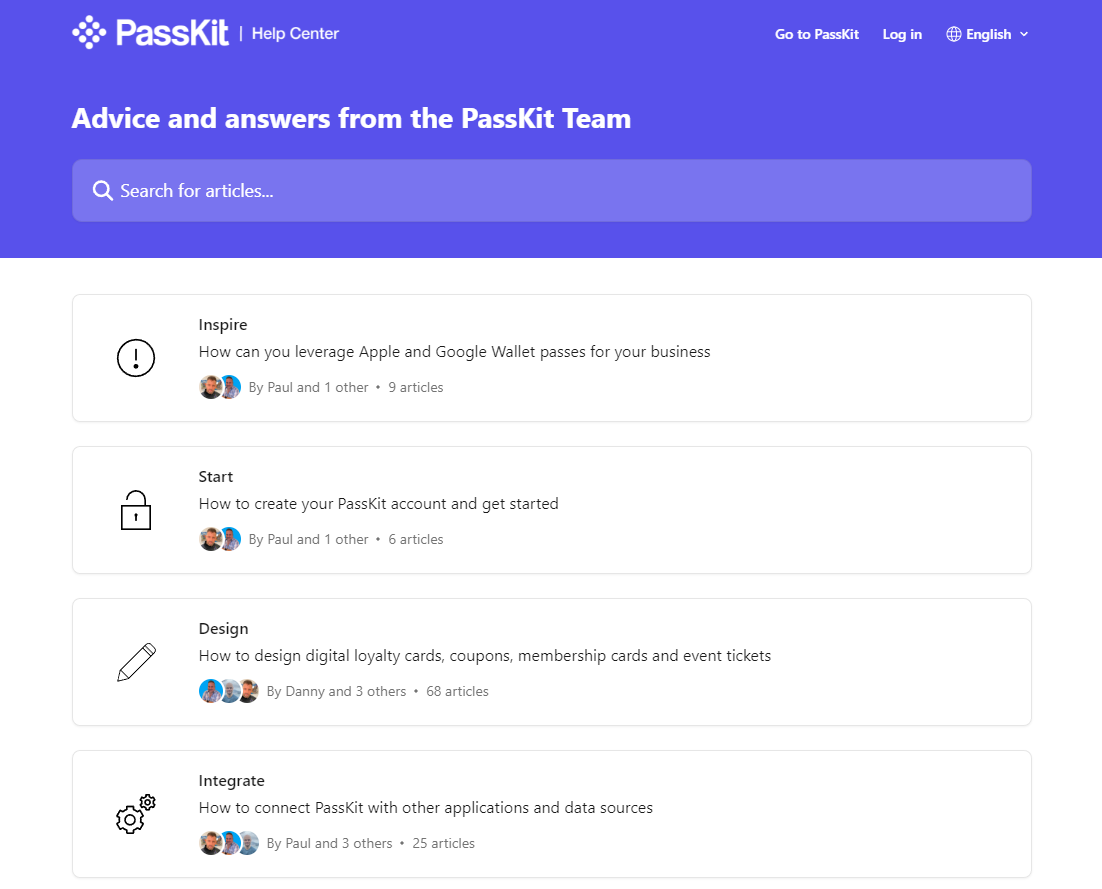 PassKit customer support