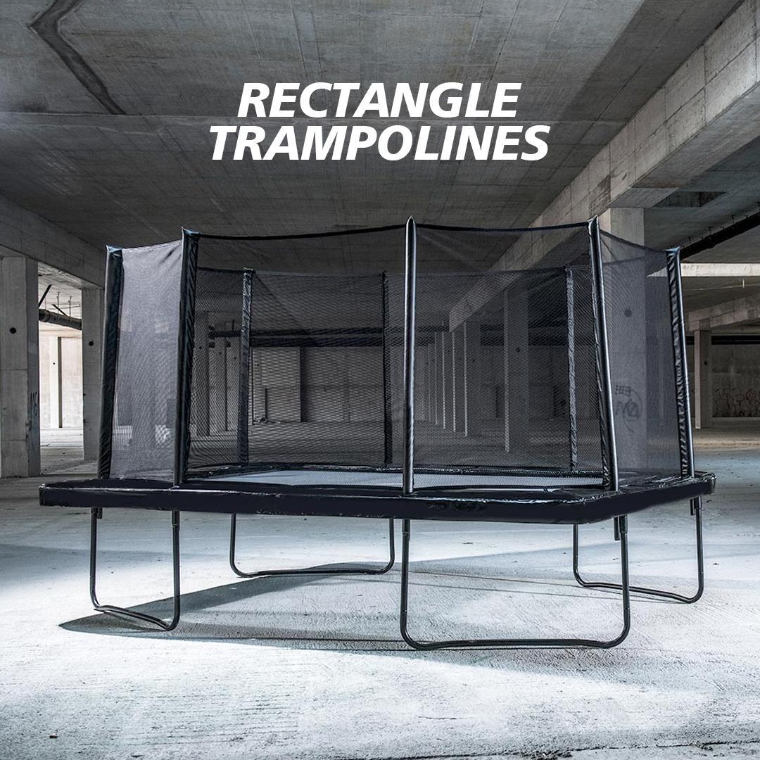 Rectangle Trampolines - trampoline bouncing for happiness