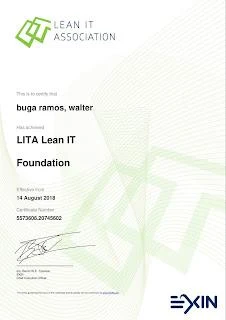 Certificação de LITA Lean IT Foundation do Buga
