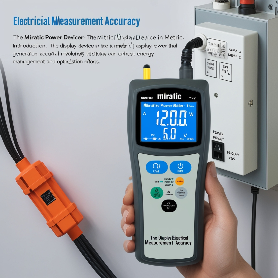 Miratic Power Meter the Display Device in Metric