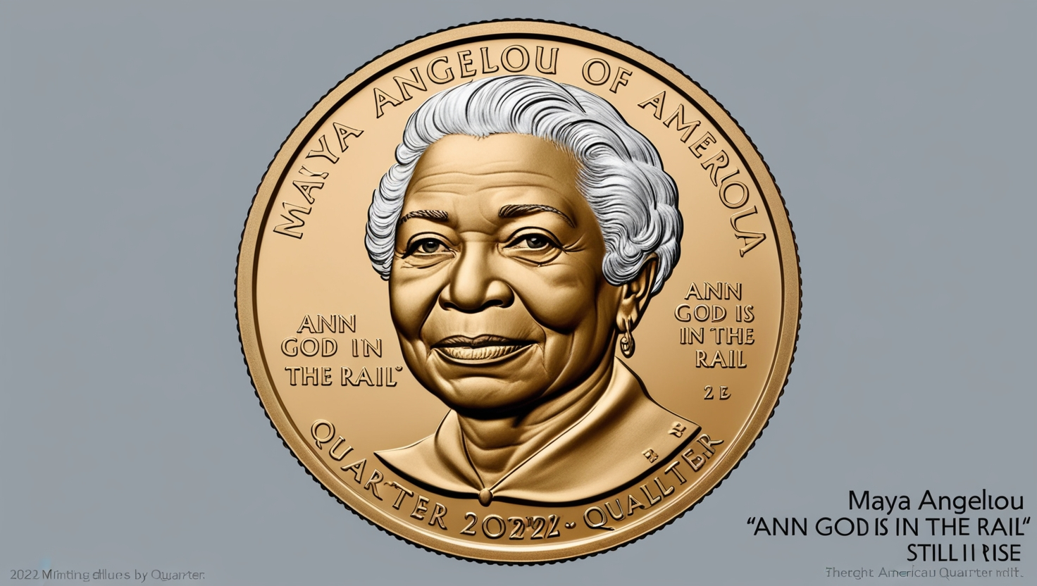 2022 Maya Angelou Quarter with Correct Spelling of God