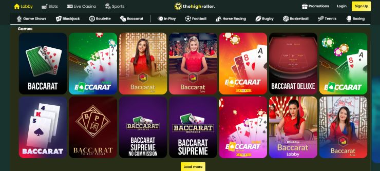 High Roller - New Casino Sites