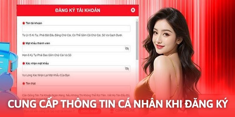 Cung cấp thông tin chính chủ để thực hiện Đăng ký J88