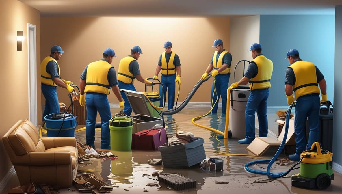 Water damage restoration services in Bennett, CO