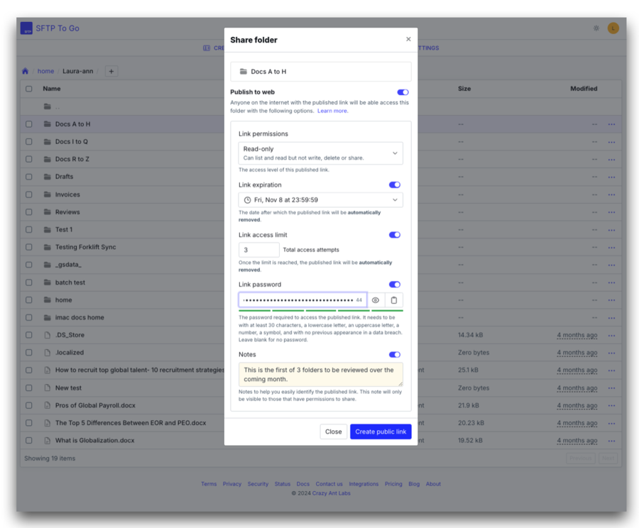 secure file sharing 