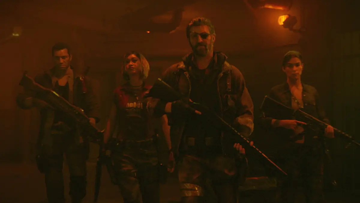 Black Ops 6 Zombies characters with weapons