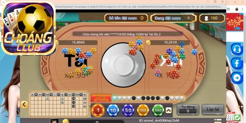 Giới thiệu khái quát nhất về Tài Xỉu Choáng club