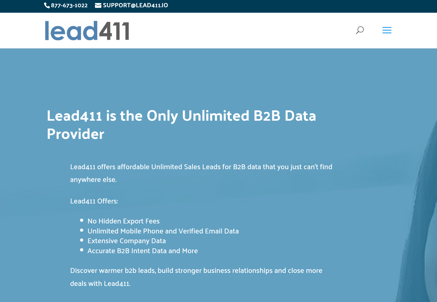 Lead411 Homepage