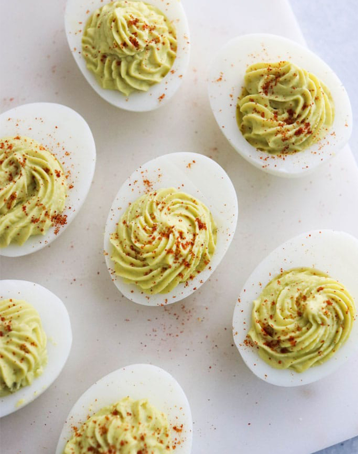 passover recipes: avocado deviled eggs