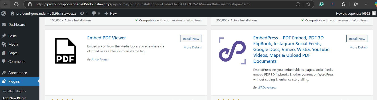 embed a PDF in WordPress